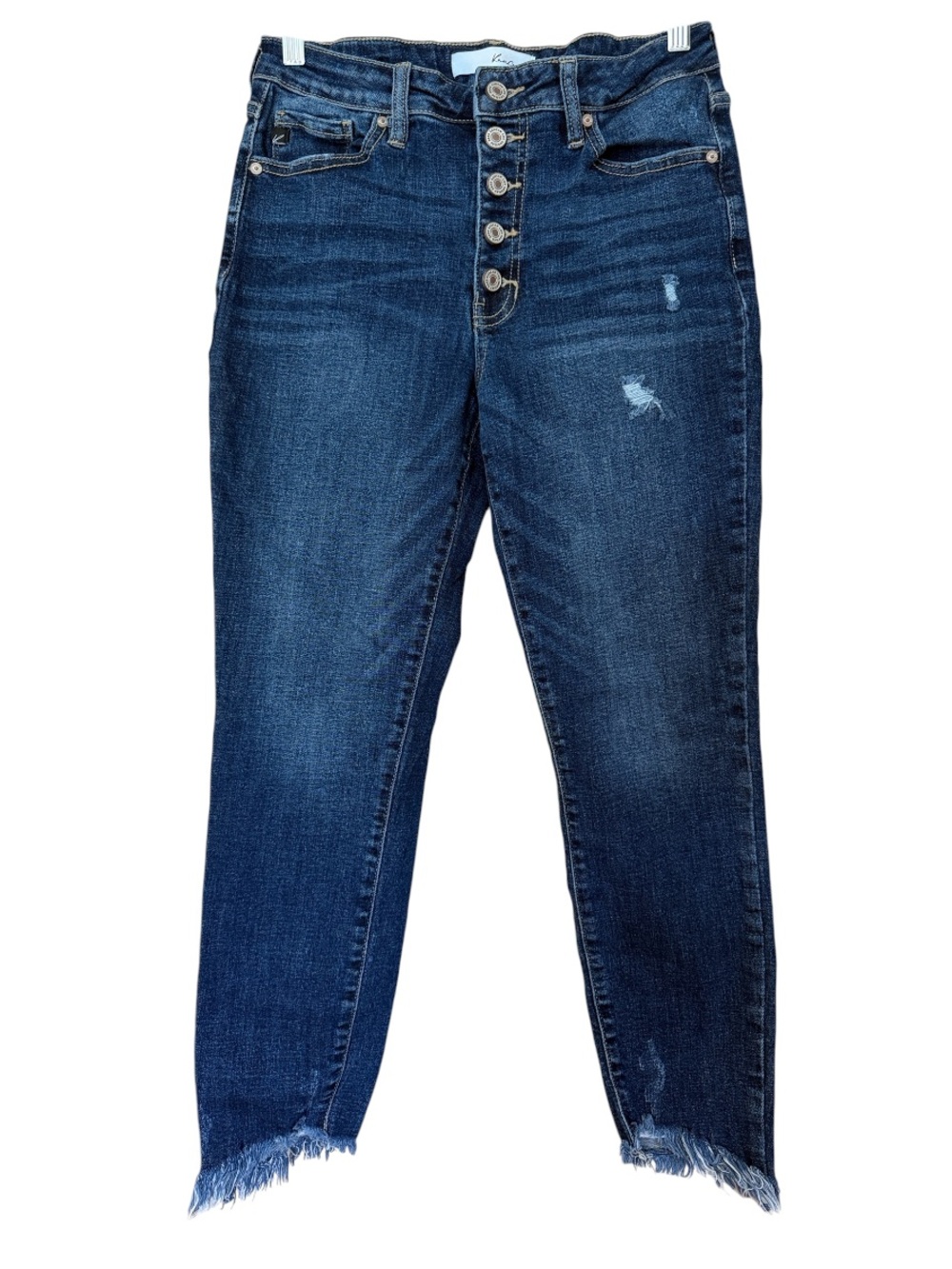 Kancan button fly skinny